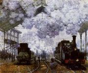 Claude Monet, The Gare Saint-Lazare Arrival of a Train